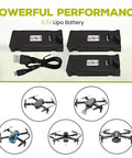 3 Pack 3 Point 7 Volt 1000mAh LiPo Battery With USB Charging Cable For E88 E88MAX E99 E99MAX BD101 P15PRO RC Drones
