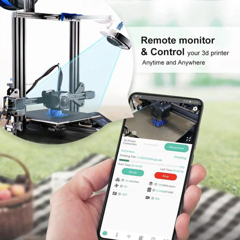 Heavy Duty 3D Printer Camera With Wifi Remote Monitoring And Auto Time Lapse For Makers No Sweat Plug And Play Setup Includes 32Gb MicroSD Card Total Game Changer For Print Tracking