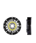Front and side view of Strain Wave Gears Harmonic Drive Micro Gearbox 40mm Nema 14 17 Motor 100 To 1 Reduction for robotics