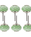 Top Shelf Vintage Floral Ceramic Cabinet Knobs And Drawer Pulls Set To Freshen Your Space With A Darn Cute 40mm Round Design.