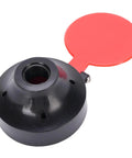 Replacement Eye Wash Spray Head with 14mm Thread for Emergency Eye Wash Stations, black plastic with red cap