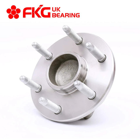Direct Fit Front Wheel Bearing Hub Assembly For 2WD Chevy Tahoe Suburban 1500 Escalade Avalanche Express 1500 2500 GMC Savana 1500 Fits 2000-2008 Chevy Cadillac GMC 2WD SUVs And Vans, front view with 6-lug design