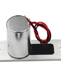 Heavy Duty Waterproof Electronic Drop Bolt Door Lock Using Dc Power Magnetic Induction Auto Deadbolt With Boss Grade Electric Access Control Security That Seriously Kicks Butt For Your Fool Proof Entry Gear with metal body and wires.