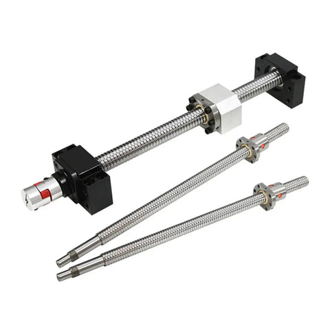 Heavy Duty Sfu2510 Ball Screw With 25mm Diameter And C7 Grade Precision For CNC Machining Projects Including Single Flange BK And BF End Machined Parts To Boost Your Build Performance Today