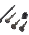 5 Piece Smoothing Pneumatic Air Hammer Chisel Bits Kit With 4 Pro Grade Bits And Spring Alloy Steel Flat And Spherical Heads 180mm 100mm 83mm 83mm Lengths Ideal For Metal Shaping Dents And Demolition