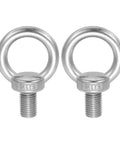 Beefy Heavy Duty Lifting Shoulder Eyebolt M16 X 26 Mm 304 Stainless Steel Ring Eyebolt With Male Thread For Engineering Port Marine Hoisting And Industrial Lifts Pack Of 2