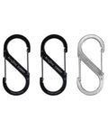 Stainless Steel Dual SBiner Clip Size 4 Tough As Nails Key Holder And Camping Gear Organizer For Hiking Bags And Gear 3 Pack