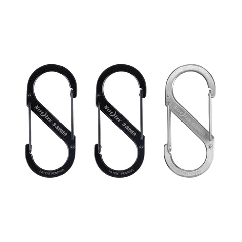 Stainless Steel Dual SBiner Clip Size 4 Tough As Nails Key Holder And Camping Gear Organizer For Hiking Bags And Gear 3 Pack