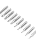 Pro Heavy Duty Precision Screwdriver Bit Set 10 Piece CRV Steel Star Tips for Phone Repair featuring ten metallic star tips.