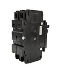 Built Tough 20 Amp 2 Pole Miniature Circuit Breaker 120 240V AC DIN Rail Surface Mount with 10KA Interrupt Rating side view.