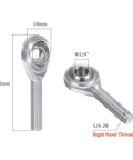 Top Tier Male Rod End Bearing Kit 1/4 Inch Bore 1/4-28 Unf Right Hand Thread Set with 1/4 inch diameter and solid design.
