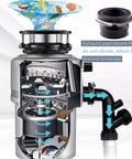 2 Pack Flexible Garbage Disposal Coupler Replacement Parts for Anti Vibration Discharge with installation diagram.