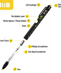 Diagram of 9 In 1 Multitool Pen Gift For Men Fathers Day Gift For Dad Husband Birthday Presents For Him with tool features