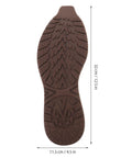 2 Pack Heavy Duty Rubber Sole Replacement Patches For Work Boots And Casual Sneakers Straightforward Home Do It Yourself Swap No Specialty Gear Needed To Fix Up Worn Out Kicks, dark brown rubber sole patch 32 cm x 11.5 cm.