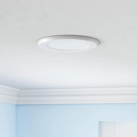 6 Inch LED Recessed Lights With Night Light, 12 Pack, Adjustable 3 CCT Color Temperatures, White Finish, Energy Efficient Downlights