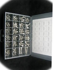 Stainless Metric Allen-Head Socket Cap Screw Kit With Coarse Threads, 490-Piece Coarse Thread Assortment in organized case