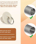 Compatibility guide for 2 Pack Bungee Replacement Kit For Outdoor Sun Shades And Roller Blinds, beige end cap and pipe types.
