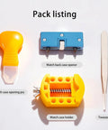 DIY Watch Battery Replacement Tool Kit With Back Opener Case Holder Spring Bar Tweezers And Pro Grade Repair Tools photo