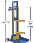 Beefed Up Heavy Duty Gas Cylinder Lifter 500 Lb Capacity Steel Hand Crank Lift With Smooth Rolling And Safety Straps For Easy Loading
