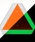 Glow In The Dark Slow Moving Vehicle Sign For Golf Carts And UTVs Aluminum 16x14 Inch Safety Triangle Sign DOT Compliant SMV