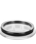 Milk Frother Lid Replacement For Aeroccino 3 And Aeroccino 3R, Fits 3593 And 3594 Parts, clear and black lid, easy seal