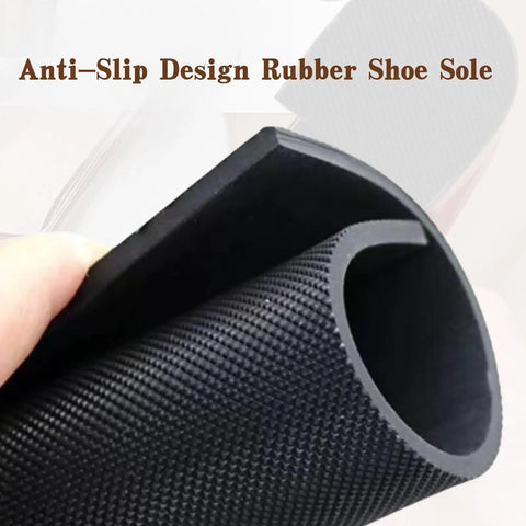 Five Thirty Second Inch Thick Rubber Shoe Soling Sheet For Boots And Shoes With Diamond Pattern Non Slip Bottom.
