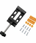 Huge Deal Compact Aluminum Alloy Toggle Clamp Vise For DIY Crafts And Small Parts, Portable Table Mount Workholding Tool with screws and accessories.