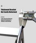 Close-up image of the 4 mm thick stainless steel bracket for the Legit Retractable Garden Hose Cart.