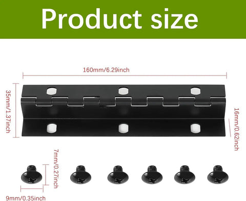 Mailbox Door Hinge Replacement Kit With Screws, 2 Pack, Easy Install Hinge Repair Hardware For Mailbox Doors, Includes 6 Pre Drilled Holes For Quick Alignment, Durable, Smooth Opening