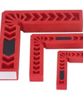 12 Pack Heavy Duty Plastic Corner Clamps For Woodworking Right Angle Frame Assembly Jig With Badass Non Slip Grip For DIY Furniture And Cabinetry No Sweat Setup Every Time, red polymer clamps in various sizes