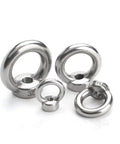 Premium 304 Stainless Steel Lifting Eye Nut Screw Ring Eyebolt M10 set with various sizes for heavy duty rigging applications.