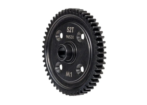 Beefed Up 52T Mod 1 Spur Gear In Machined Steel For 1.0 Metric Pitch RC Cars, Heavy Duty Upgrade