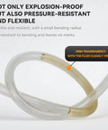 Flexible Black Polyurethane Air Hose 6mm Outer Diameter 4mm Inner Diameter 30m 98.4ft High Flexibility Pressure And Knock Resistance