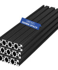 Three Pack 2080 T Slot Aluminum Extrusion European Standard 500mm Length Anodized Aluminum For CNC DIY 5D Printer Built Tough