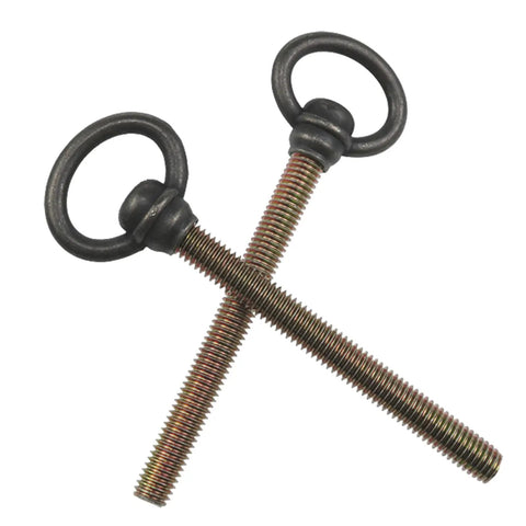 Four Pack M8 x 105mm Antique Brass Swivel Mirror Screws For Cabinets And Furniture, Zinc Alloy, Rust Proof And High Load Bearing, Tough As Nails, Smooth Quiet Operation, Easy Install, Durable Replacement Hardware, two antique brass mirror screws