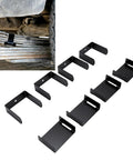 Heavy Duty 5 Inch Wide Leaf Spring Clamp Kit Stainless Steel For Truck Trailer Axle Repair Holds Torsion Bend And Fix Vehicle Control Upgrades For Serious Hauling Needs, leaf spring clamp set installed on truck suspension
