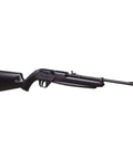 760B Pump Air Rifle .177 Caliber for BBs and Pellets, side view, elevation adjustable rear sight, blade front sight, blued finish