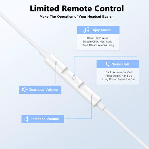 Two Pack USB C Earbuds With Microphone And Remote Control Noise Cancelling Wired Headphones Type C Earphones For iPhone 17 16 15 Pro Max iPad Pro Galaxy S25 S24 Ultra Pixel 9