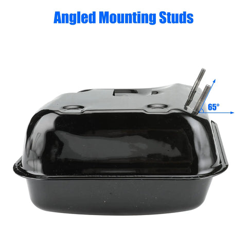 Gas Tank Replacement 0.81 Gallon for Predator 212cc side view with angled mounting studs