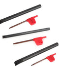 SCLCR Lathe Boring Bar Kit with Internal Turning Tool Holder, 3 wrenches, CNC Machines SHB Boring Bar shown in compact design