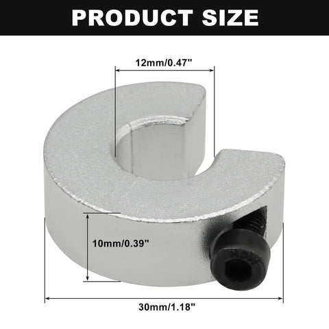 4 Pack SBR12 Linear Rail Shaft Stop Collars Bore 12mm Aluminum Anodized For Precise Alignment And Dope Quick Clamp Mounts Built For CNC And Robotic Projects, 12mm bore