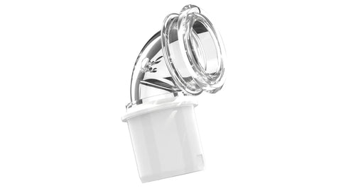 Three Pack Replacement Elbows For Nasal And Pillow CPAP Masks With Connectors One Size Fits All Snug Fit Low Noise Design Durable Elbow Pieces For Nasal Pillow And Full Series CPAP Masks clear CPAP elbow connector