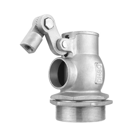 3 Inch Stainless Steel 304 Float Valve Ball For Water Tank, Tank Float Valve With Ball Valve Assembly, Heavy Duty Industrial Grade Float Valve For Chemical, Petroleum, Natural Gas, Metallurgy And Industrial Use side view
