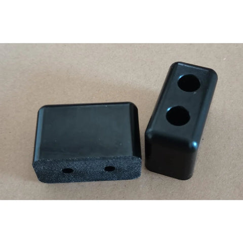 Pair Polyurethane Rubber Bumpers For Sliding Patio Doors With Hardware Included, UV Resistant Replacement Bumpers And Stainless Screws