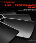 Close-up view of Heavy Duty Engine Radiator Cooling Fan Blade Compatible With BMW E46 E36, showcasing angled blades and solid build.