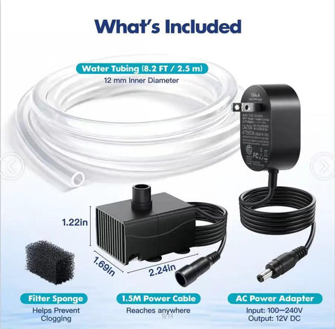 Components of Automatic Tiny Sump Pump With Level Sensor Voltage Range 100 To 240V Lift 8.2 Ft 87 GPH Space Saving Submersible Condensate Pump