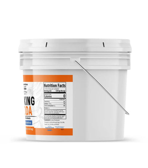 One Gallon Baking Soda For Cooking And Baking Cleaning And More Pure Sodium Bicarbonate With Nothing Added bucket with label