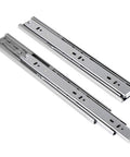 Two Pack 10 Inch Full Extension Drawer Slides With Ball Bearing Glide Side Mount, Cold Rolled Steel, Heavy Duty Cabinet Hardware
