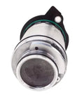 Top Shelf Direct Bolt Electric Oil Pump For Tesla Model S X 3 Y 2016 To 2023 No Sweat Drop In Replacement With Steel Reinforced Abs Housing Black Finish Part 110820200K close-up view of the pump with metal mesh.