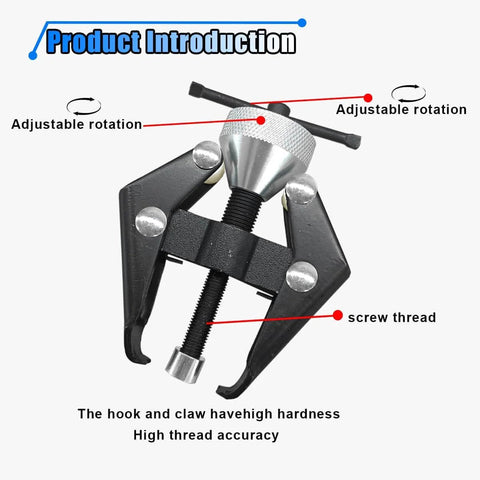 Adjustable Wiper Arm Removal Tool Kit And Battery Terminal Puller Set for Bolt Type Windshield Arms, close-up view